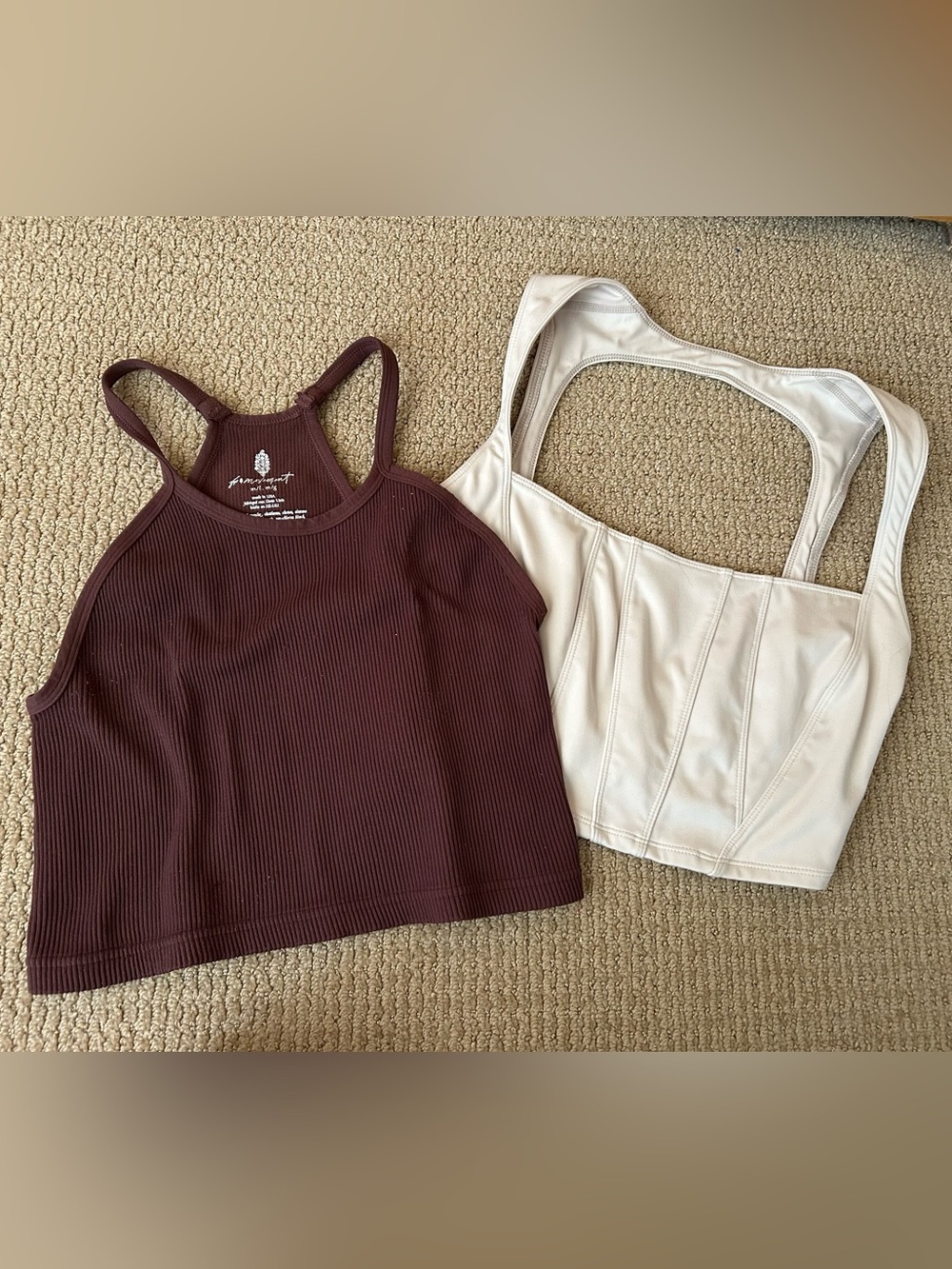 Free People Movement, two tops (small, medium/large), cute & stylish